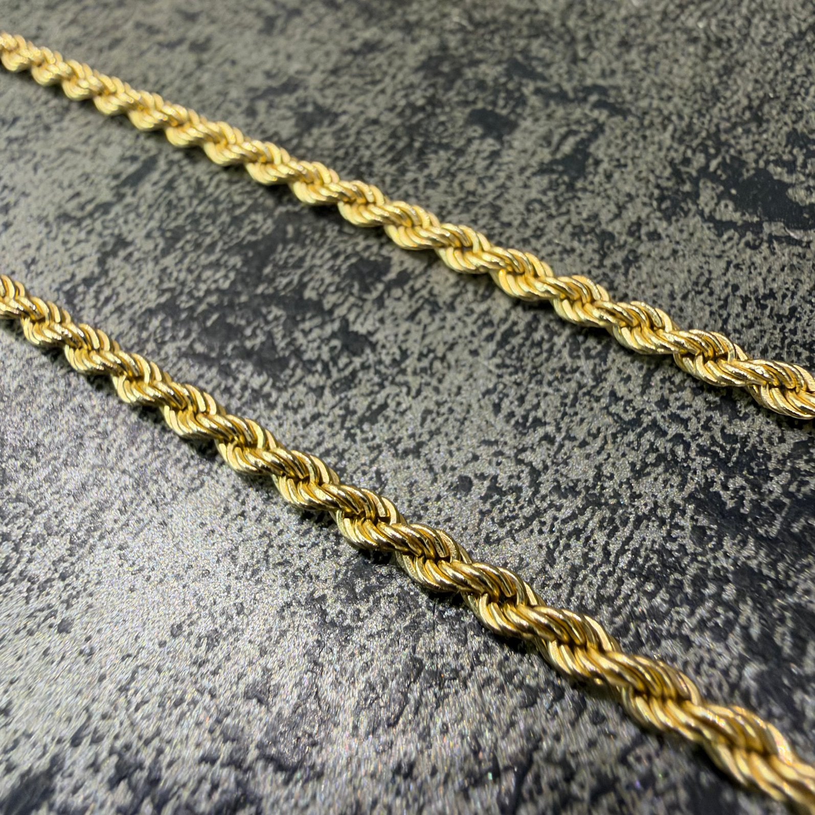 14 karaat gouden ketting rope schakel, Ophalen of Verzenden, Zo goed als nieuw, Goud