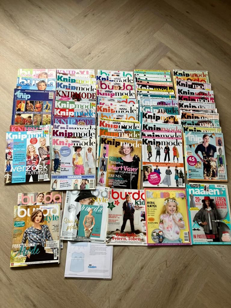 Ruinm Tijdschriften met kledingpatronen (Knipmode, Burda), Boeken, Ophalen, Gelezen, Borduren en Naaien