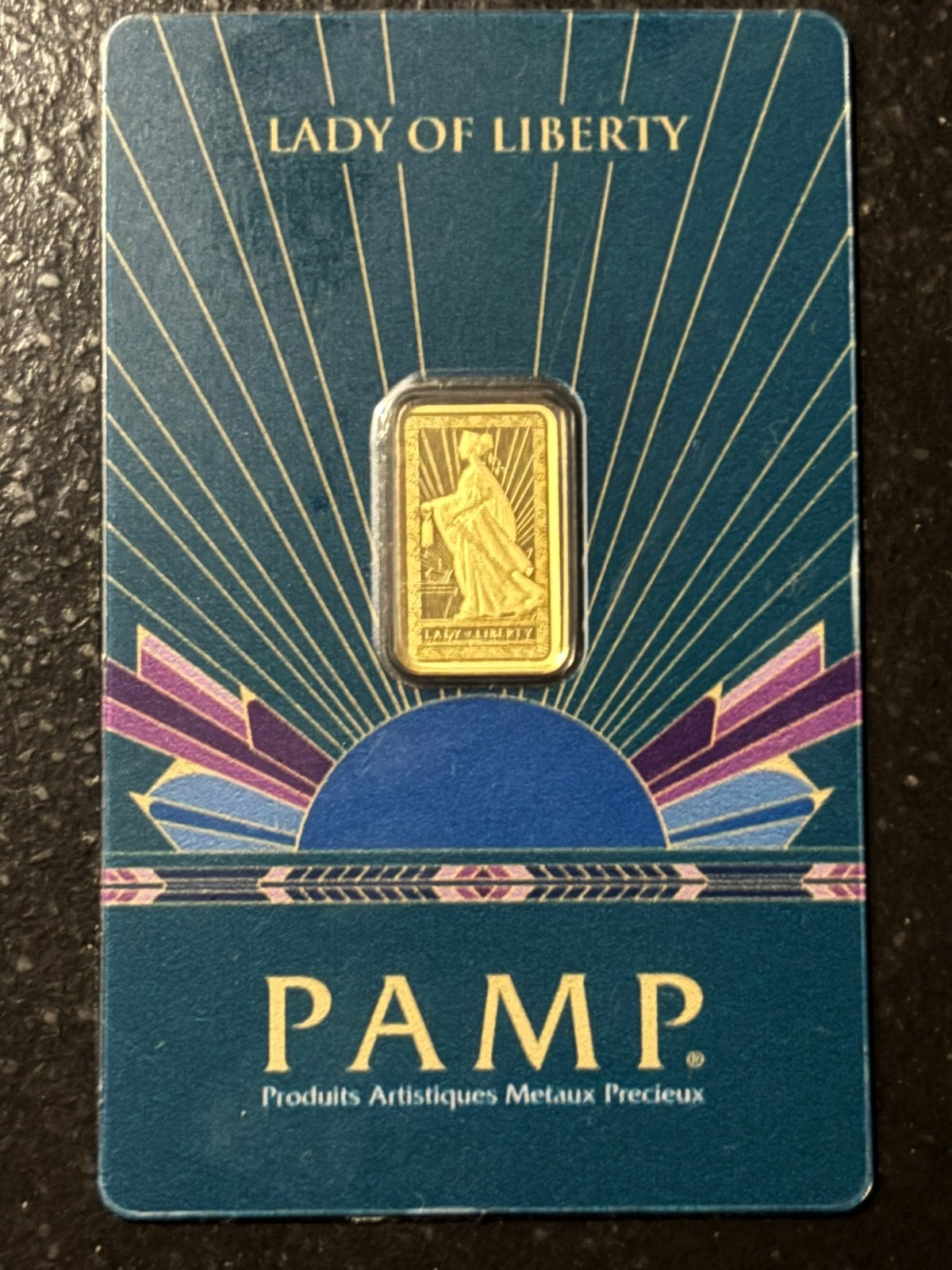 Pamp suisse lady of liberty 2,5 gram goud baar, Ophalen of Verzenden, Goud