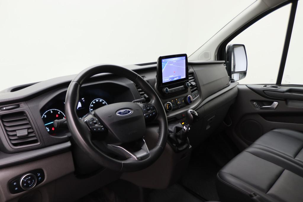 Ford Transit Custom 320 2.0 TDCI L2H1 Limited Leer, 3-Zits,, Voorwielaandrijving, 15 km/l, Zwart, 4 cilinders