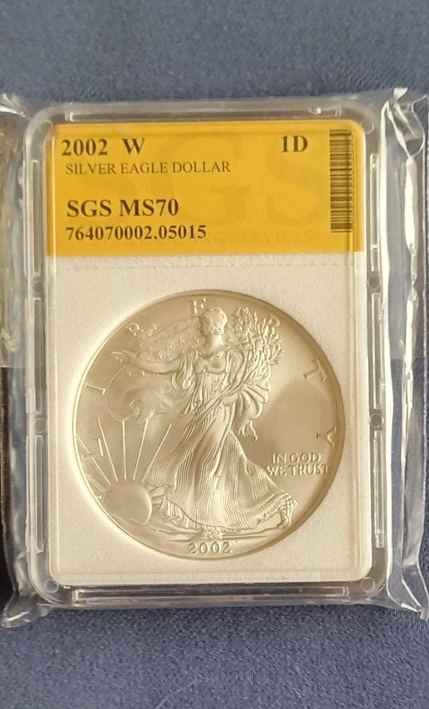 American Silver Eagle 1 dollar 2002, Verzenden, Noord-Amerika, Losse munt, Zilver