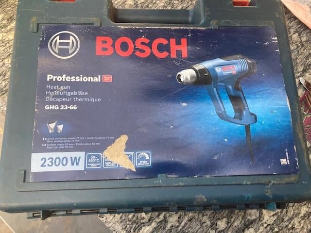 bosch professional blauw verfstripper hitte pistool zgst, Ophalen of Verzenden, Gebruikt
