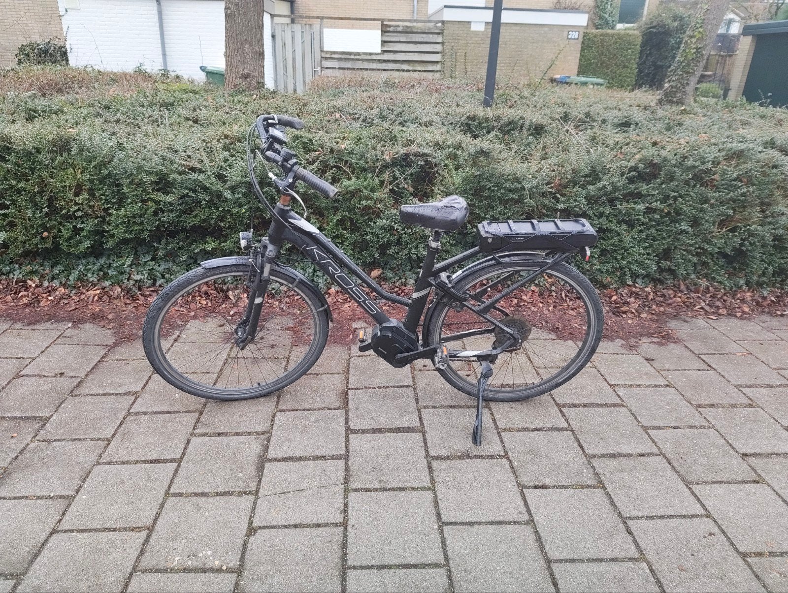 Kross trans hybrid e-bike met Shimano middenmotor (49cm), 47 tot 50 cm, Ophalen, Zo goed als nieuw, Versnellingen