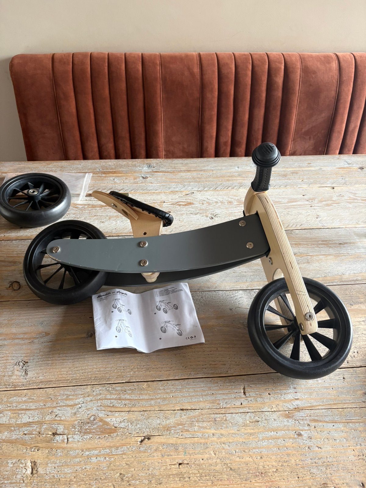 Bandits and Angels Smart bike 4in1 grijs, Kinderen en Baby's, Ophalen of Verzenden, Gebruikt, Loopfiets