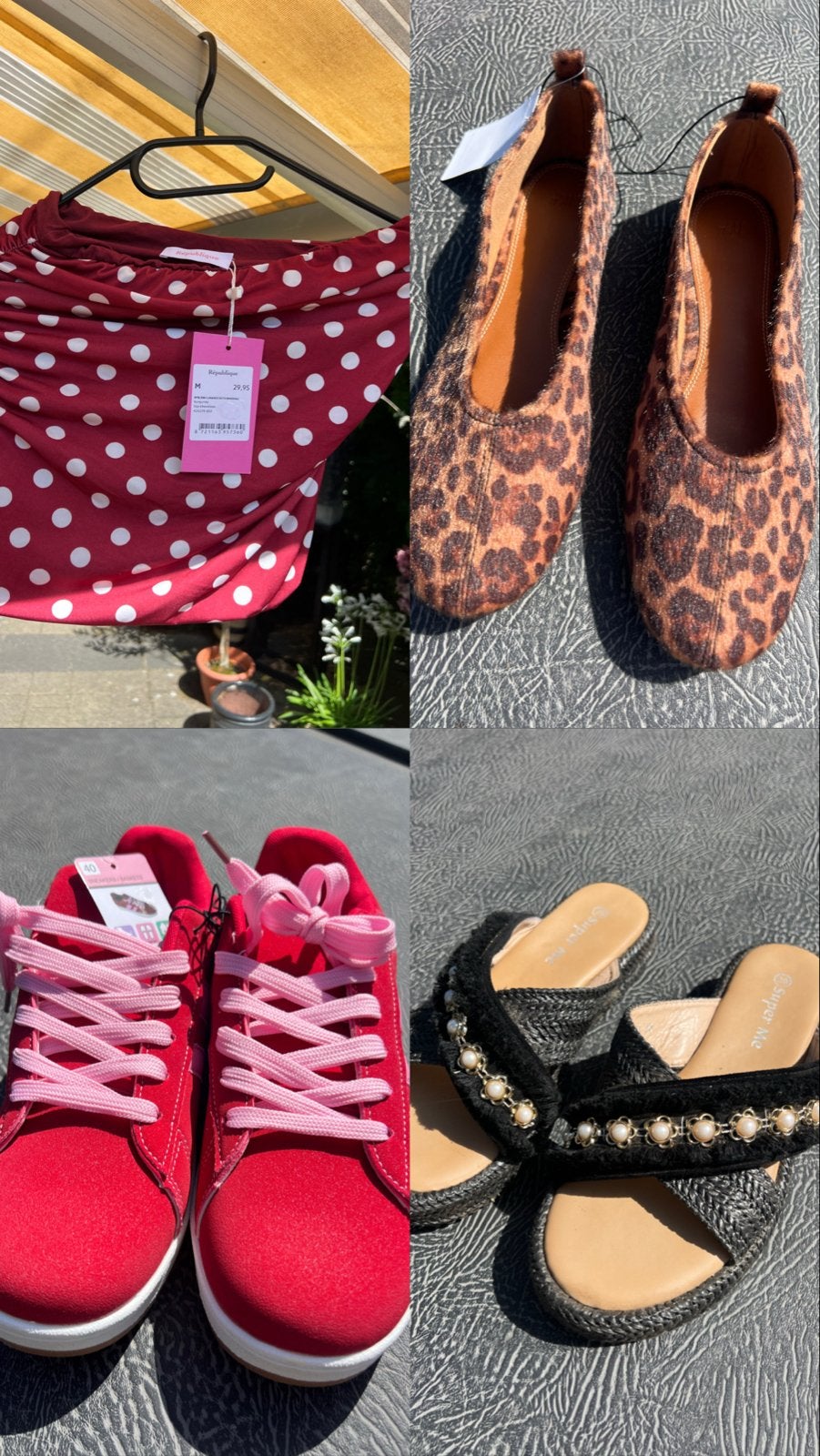 Diverse schoenen en top - Nieuw met kaartjes, Kleding | Dames, Ophalen of Verzenden, Nieuw, Overige kleuren, Overige typen