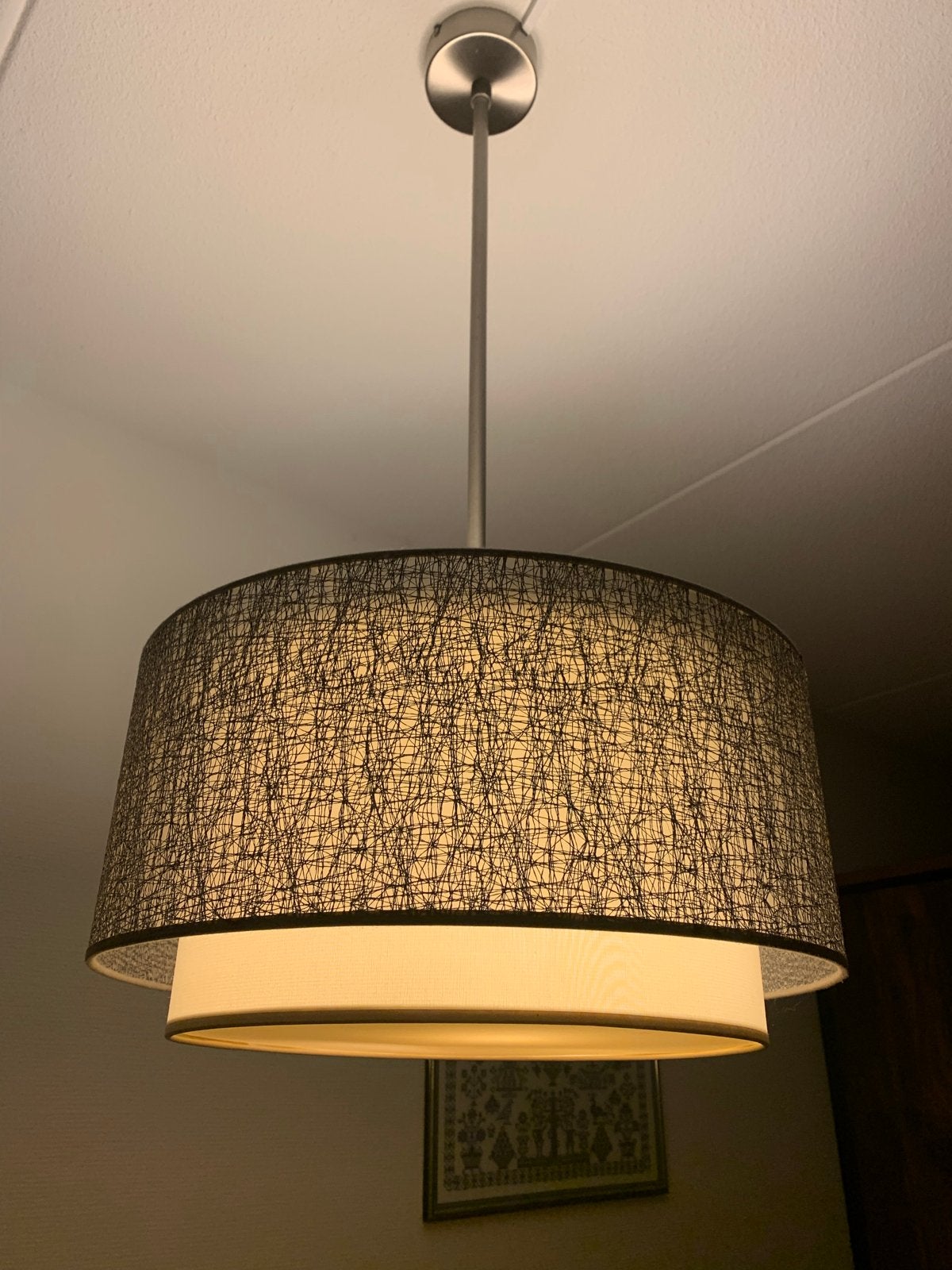 Moderne Eettafellamp - Stijlvolle Hanglamp, Huis en Inrichting, Ophalen, Gebruikt, Metaal, E27 (groot)