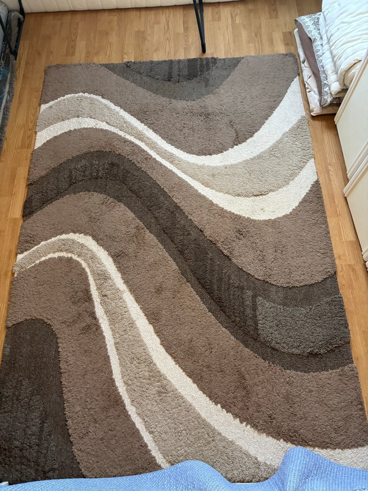 Vloerkleed Merinos 230x160 cm - Bruin/Beige, Ophalen, Bruin, 150 tot 200 cm, 200 cm of meer