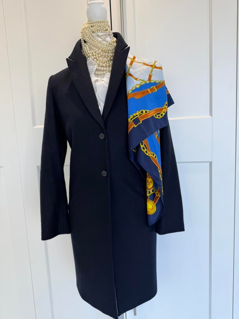 Als Nieuw Purdey  blazer jas blauw 42 xxl, Verzenden, Zo goed als nieuw, Maat 42/44 (L), Blauw