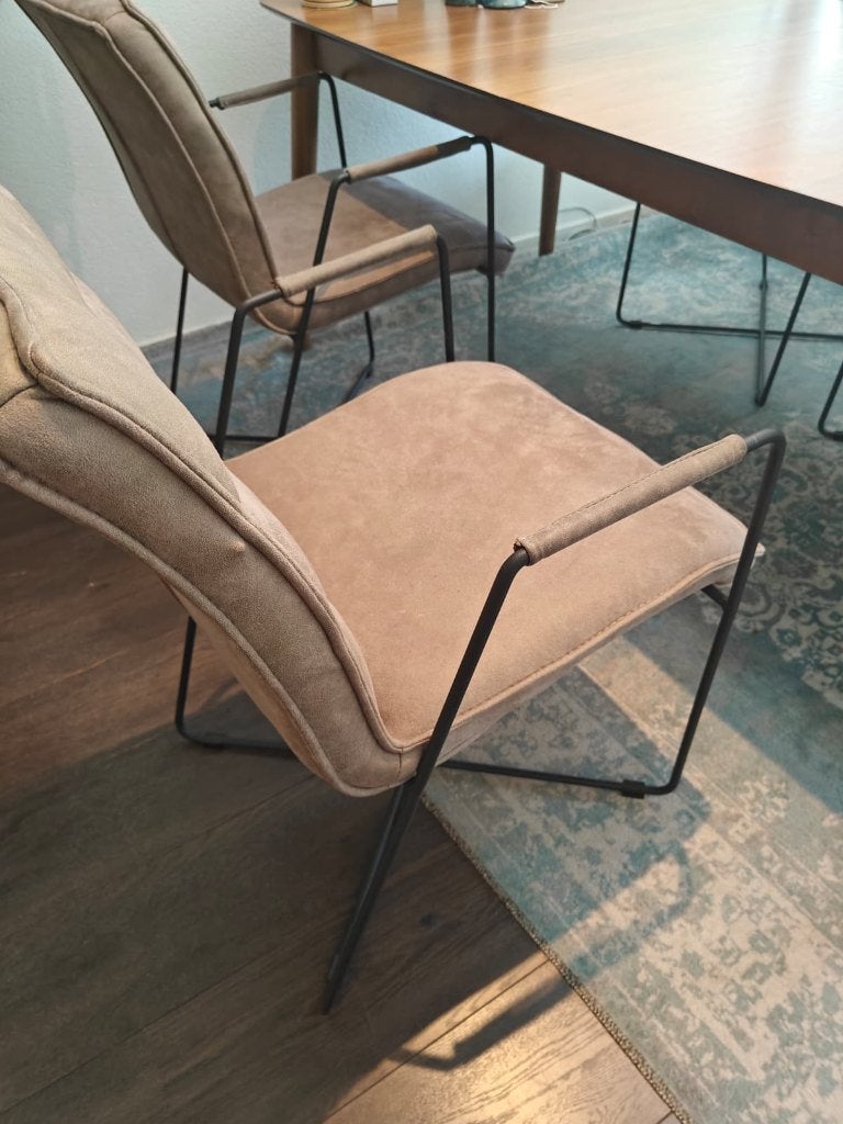 Eetkamerstoelen 6 stuks, Ophalen, Kunststof, Overige kleuren, Zo goed als nieuw