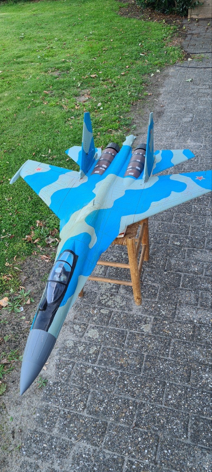 Freewing SU-27 2x70mm EDF Jet met upgrades, Ophalen