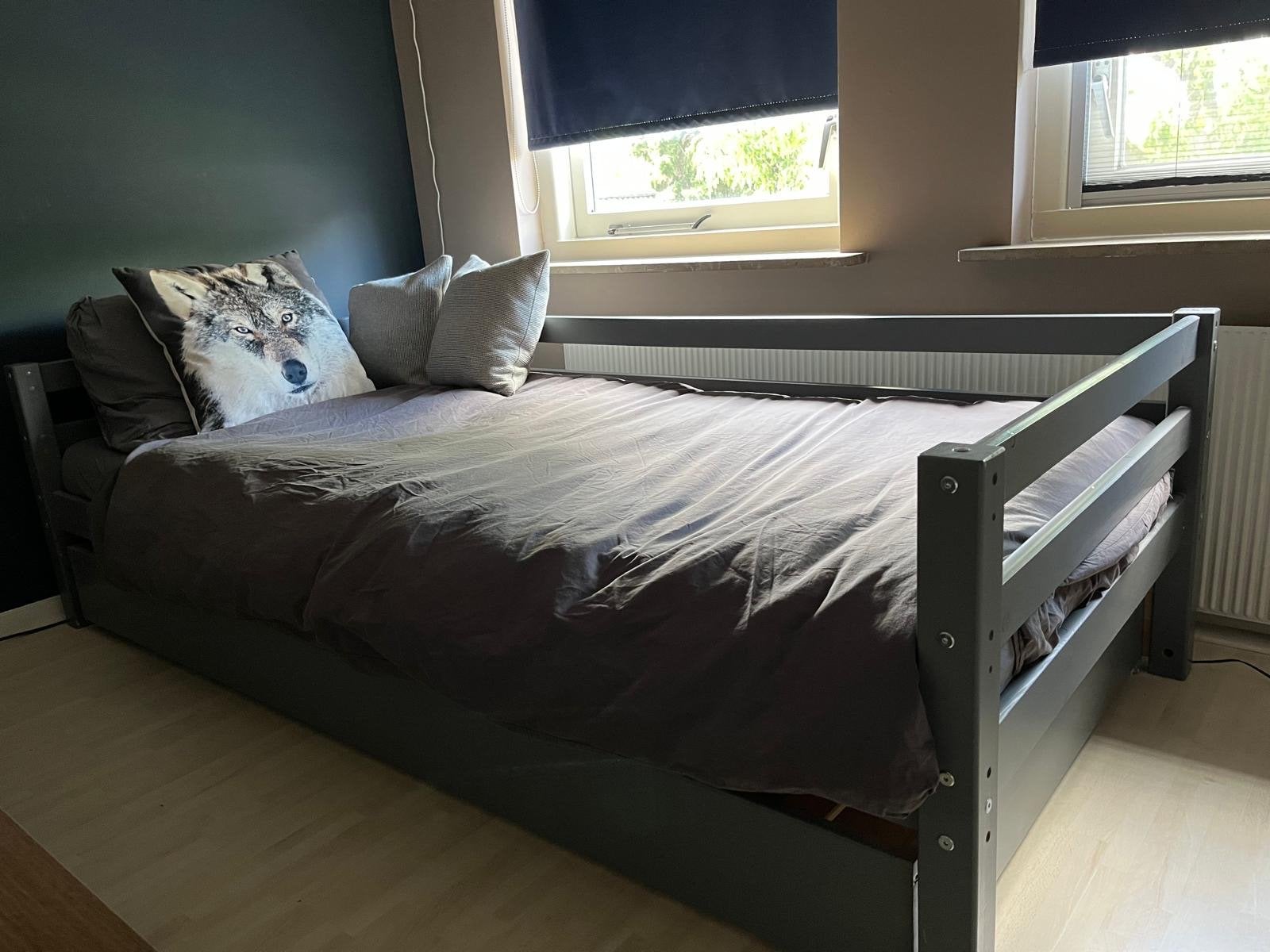 Eenpersoonsbed 90x200cm incl. 1 matras met lade, Ophalen, Gebruikt, 90 cm, Eenpersoons