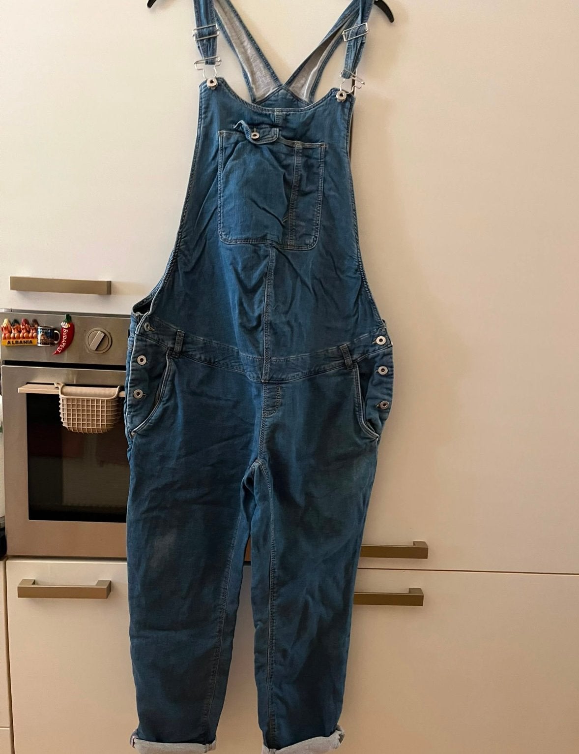 Dames jeans tuinbroek maat xl Yessica, Kleding | Dames, Ophalen of Verzenden, Zo goed als nieuw, Maat 46/48 (XL) of groter, Blauw