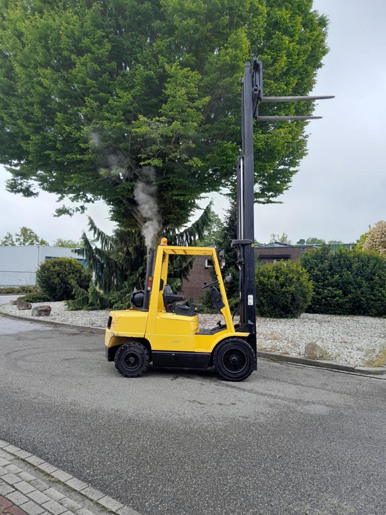 Hyster H3.00XM op gas, triplo mast en side shift, Zakelijke goederen, Machines en Bouw | Heftrucks en Intern transport, 2000 tot 3000 kg