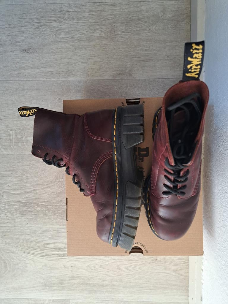 Bijna niet gedragen platform rode dr. Martens Maat 38, Hoge laarzen, Ophalen of Verzenden, Dr. Martens, Gedragen