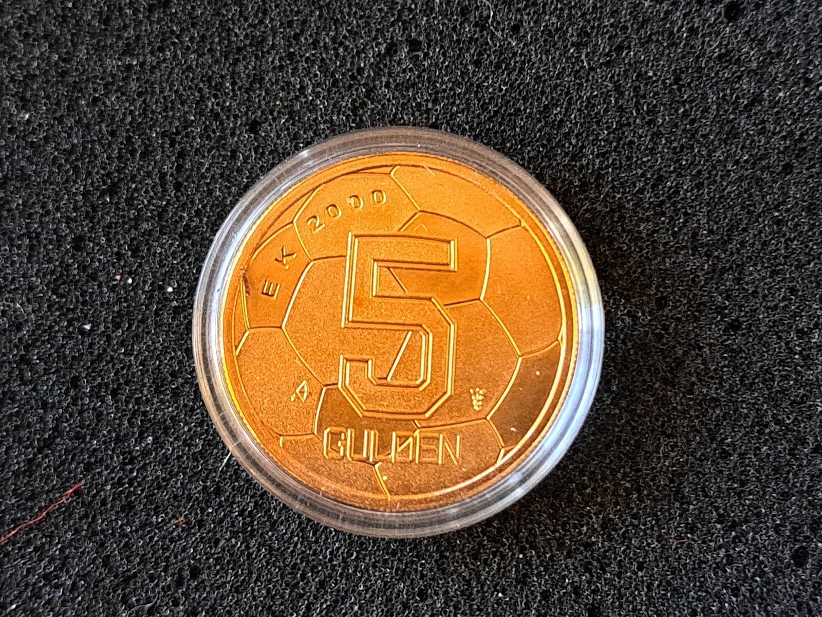5 Gulden EK 2000 Koningin Beatrix Proof, Ophalen of Verzenden, Koningin Beatrix, 5 gulden, Losse munt