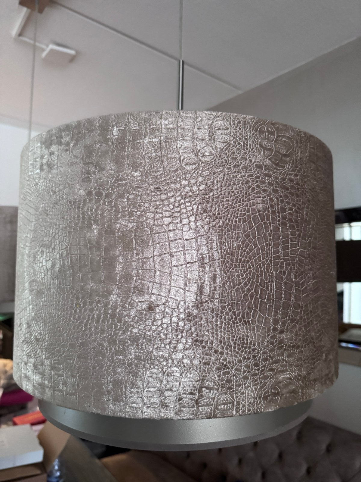 Luxe Eric Kuster stijl hanglampen - Set van 2, Huis en Inrichting, Ophalen of Verzenden, Zo goed als nieuw, Stof, 50 tot 75 cm
