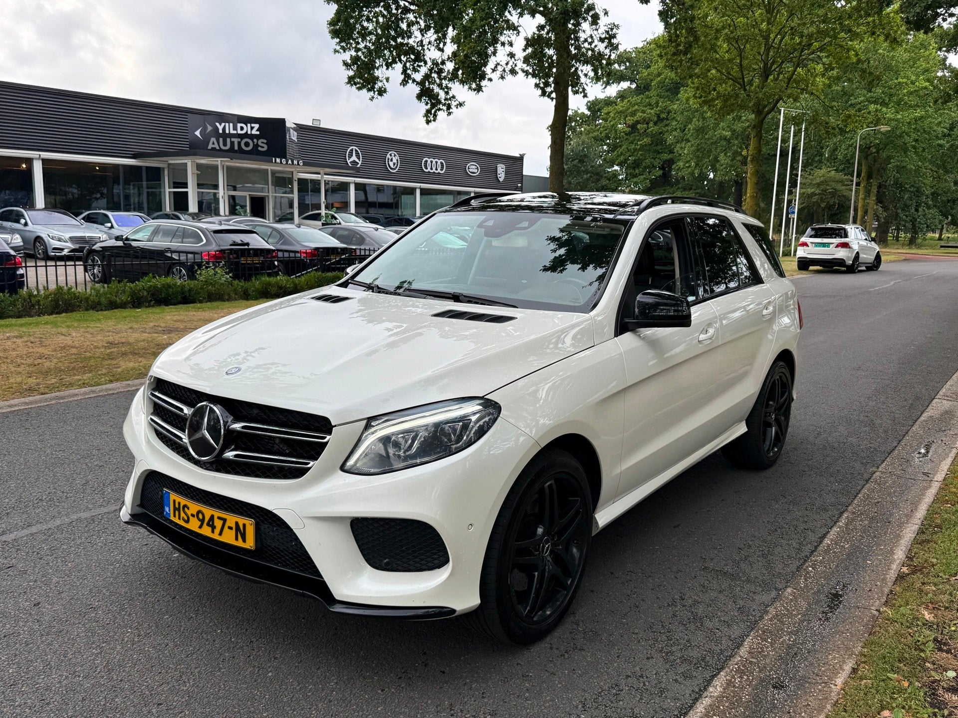 Mercedes-Benz GLE-klasse GLE500 e 4MATIC/AMG-Line/Night-Pakk, Auto's, Mercedes-Benz, Automaat, Automatische klimaatregeling, Gebruikt