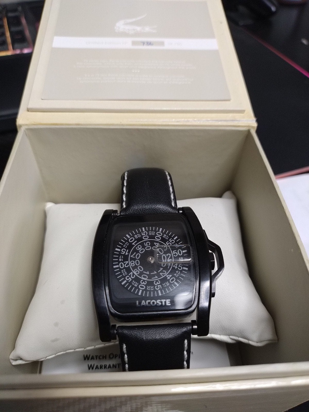 Lacoste 75th anniversary horloge limited edition, Ophalen of Verzenden, Zo goed als nieuw, Overige merken