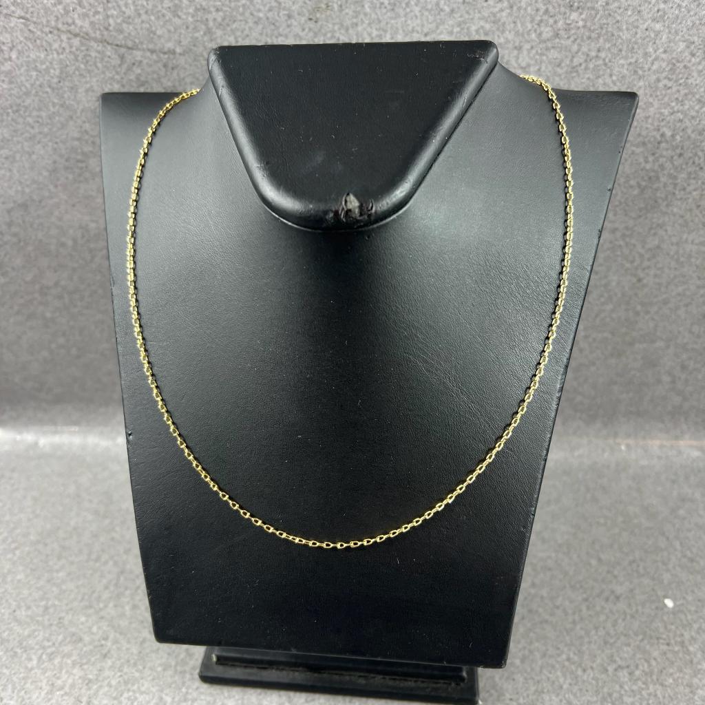 Gouden Ketting | 14k | 5,22g | ankerschakel | 51cm | 408969, Ophalen of Verzenden, Gebruikt, Goud, Goud