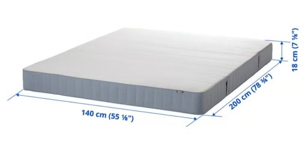 Ikea vestmarka binnenverings matras, Ophalen, 140 cm, Zo goed als nieuw, Twijfelaar