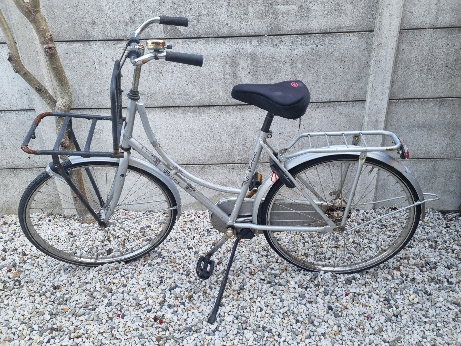 Batavus Young Dutch fiets met voordrager en AXA slot, Terugtraprem, Gebruikt, 47 tot 50 cm, Batavus