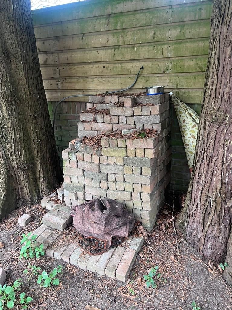 klinkers voor terras, Tuin en Terras, Tegels en Klinkers, Ophalen, Gebruikt, Klinkers, Minder dan 5 m²
