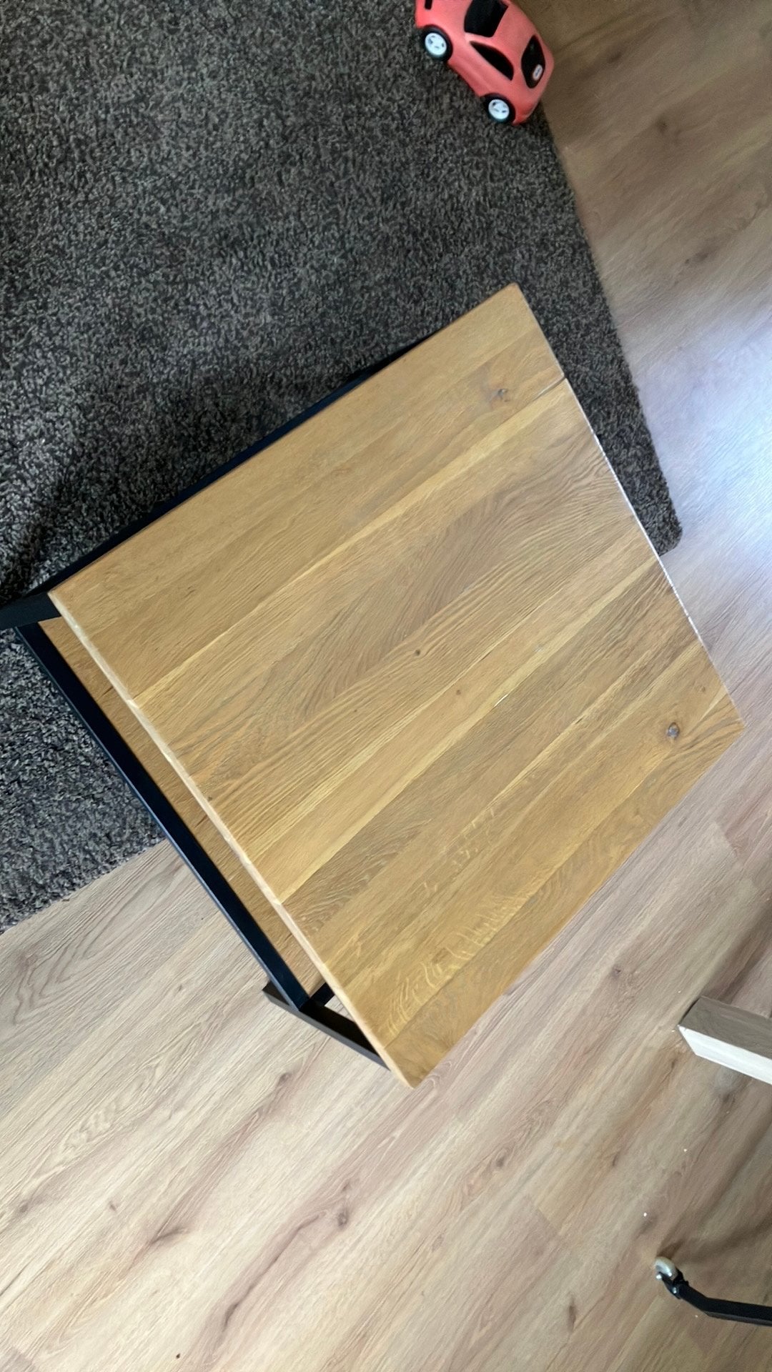 Mango houten salon tafel ophalen in Zeist, Ophalen, Gebruikt, 50 tot 100 cm, Vierkant