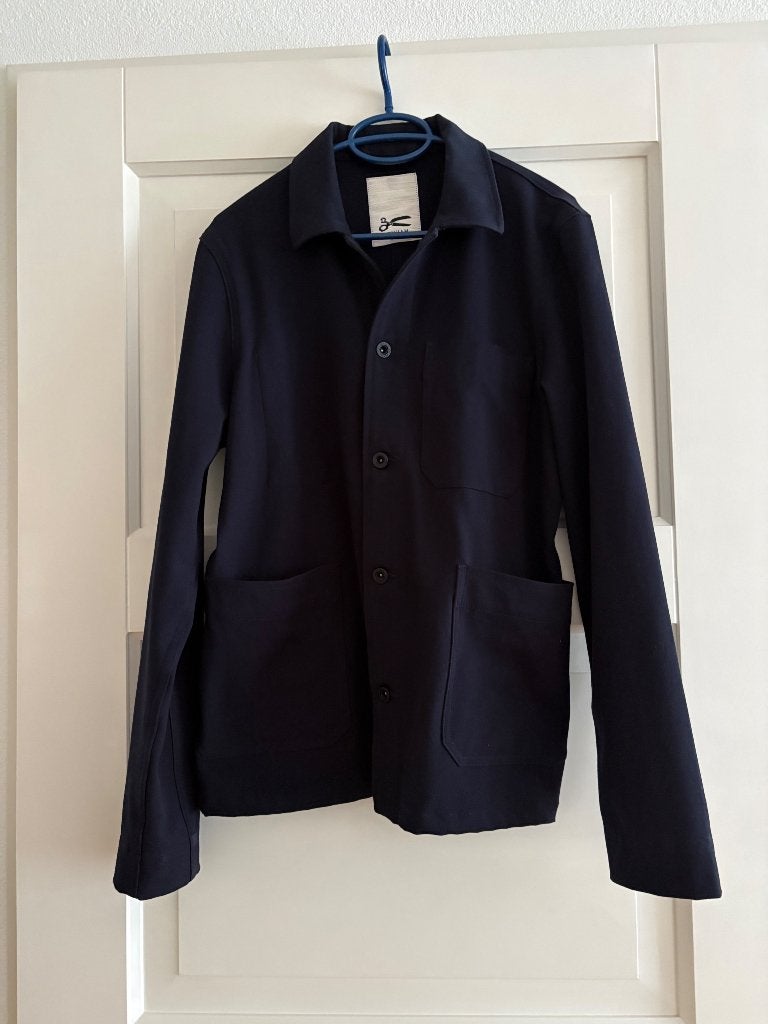 Denham Worker Jacket - Donkerblauw M - shacket, Ophalen of Verzenden, Zo goed als nieuw, Denham, Maat 48/50 (M)