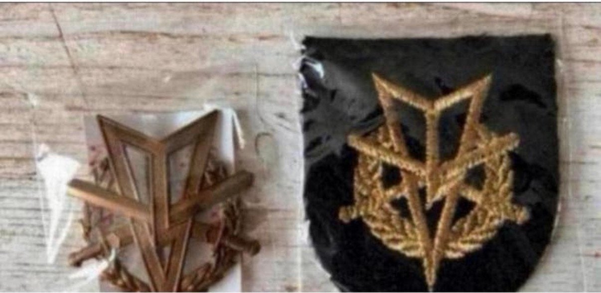 Landmacht Setje MLV Emblemen, Verzenden, Landmacht, Nederland, Embleem of Badge