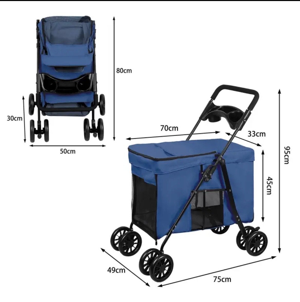 Honden-/katten buggy, Dieren en Toebehoren, Ophalen of Verzenden, Nieuw