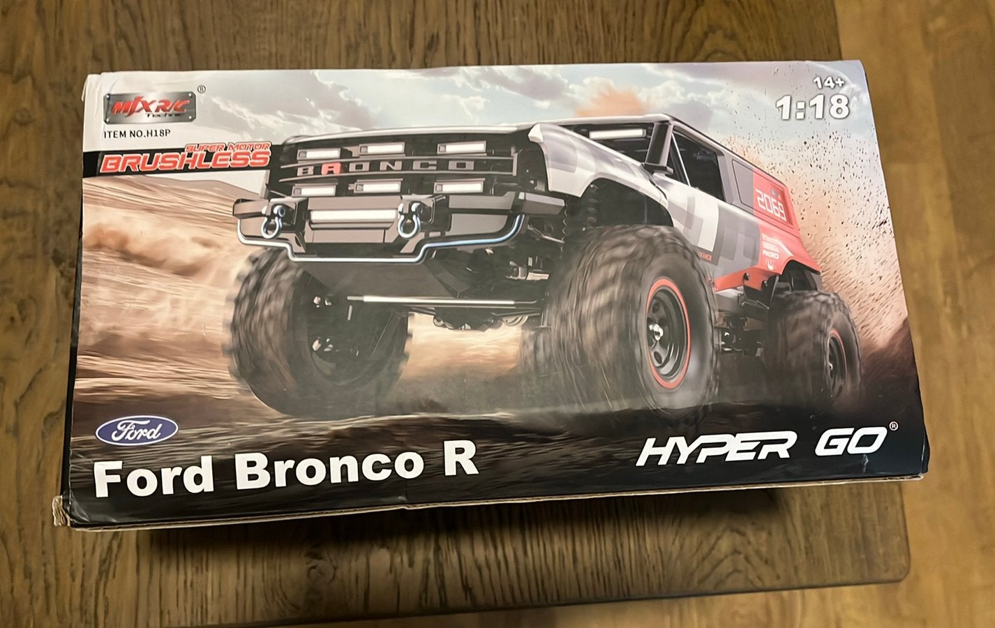 Mjx H18P rc crawler 2x accu nieuw in doos ford bronco 1:18, Nieuw, RTR (Ready to Run), Overige schalen, Ophalen