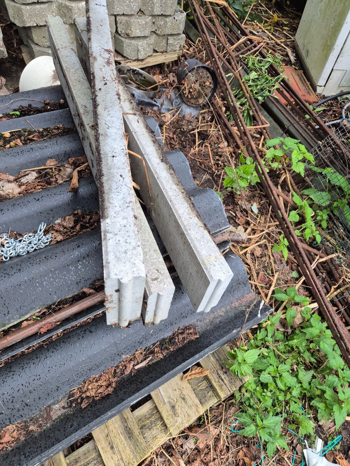 Opsluitbanden 5x15x100 cm - Beton, Tuin en Terras, Gebruikt, Overige typen, Ophalen of Verzenden, Minder dan 5 m²