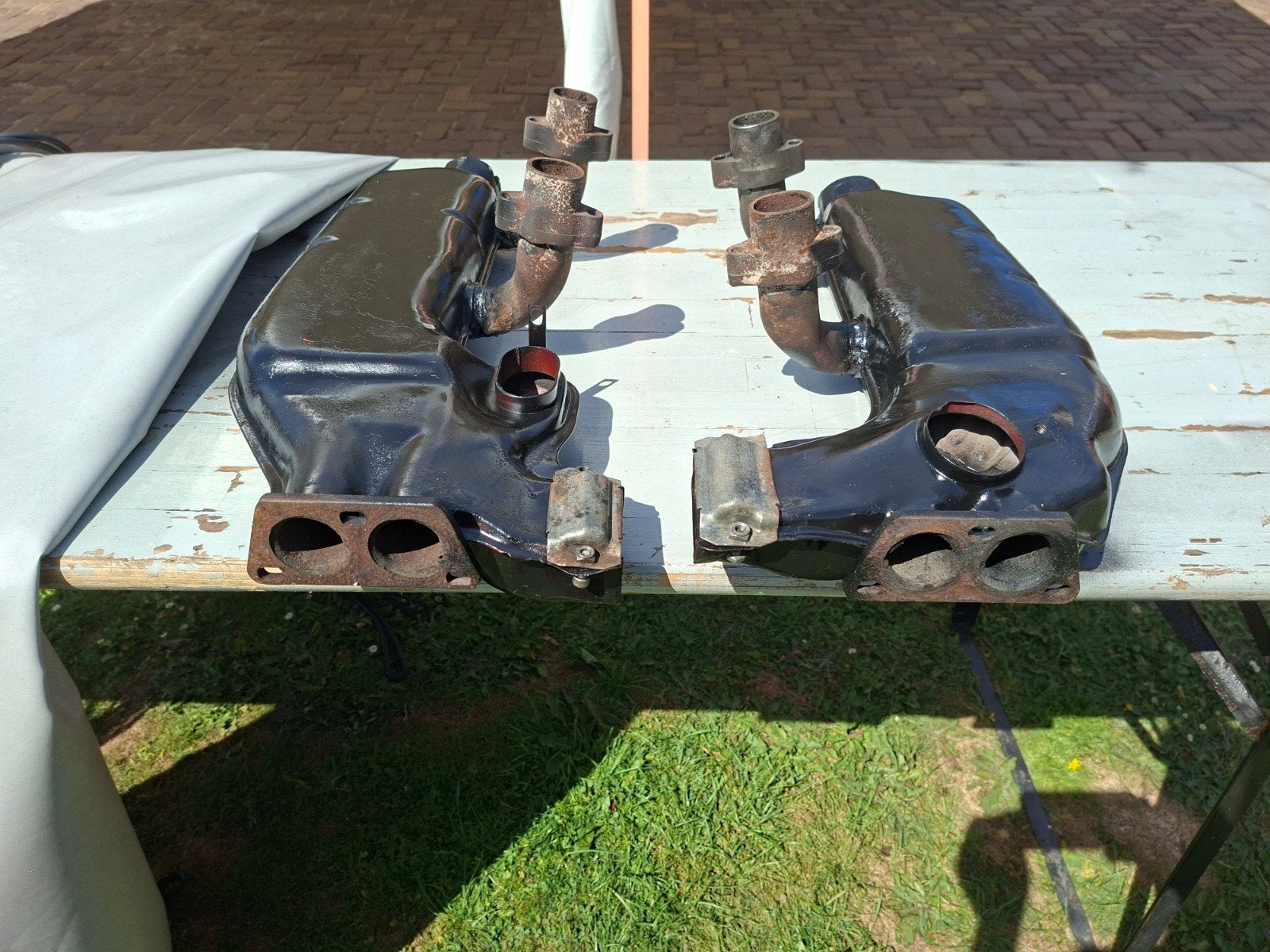 Vw type 4 motor,  T2 T3 Uitlaat spruitstukken., Ophalen, Gebruikt, Volkswagen