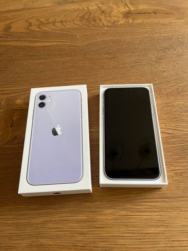 iPhone 11, Telecommunicatie, Mobiele telefoons | Apple iPhone, Gebruikt, Paars, 64 GB, Zonder simlock