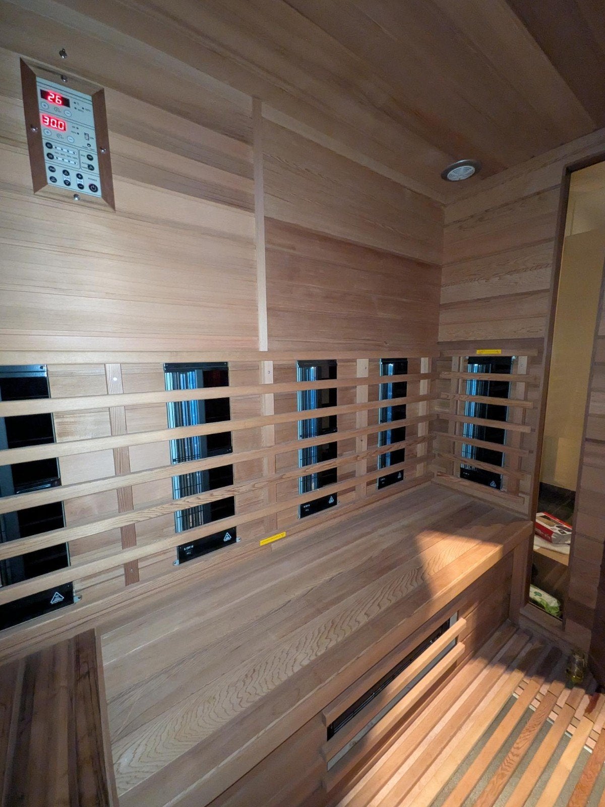 Nobel infrarood sauna red ceder 6 persoons, Ophalen, Gebruikt, Complete sauna