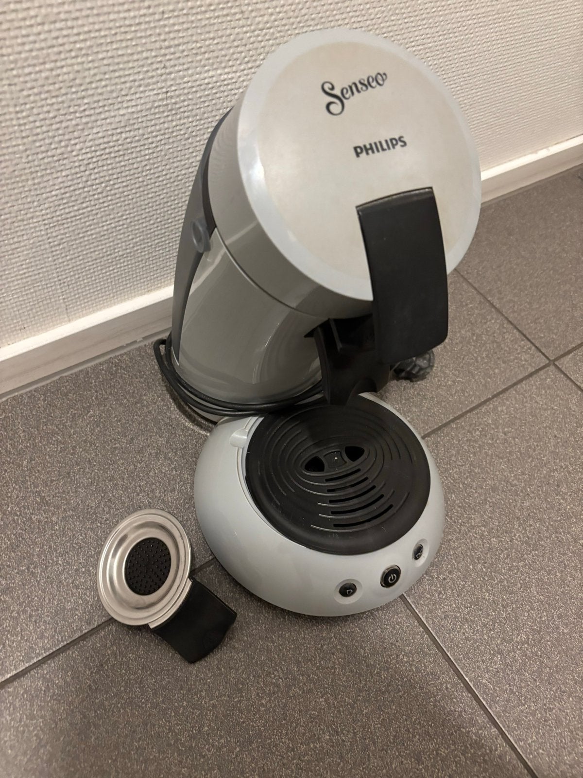 Philips Senseo Koffiezetapparaat - Wit/Grijs, Witgoed en Apparatuur, Gebruikt, Koffiemachine, Ophalen of Verzenden, 2 tot 4 kopjes