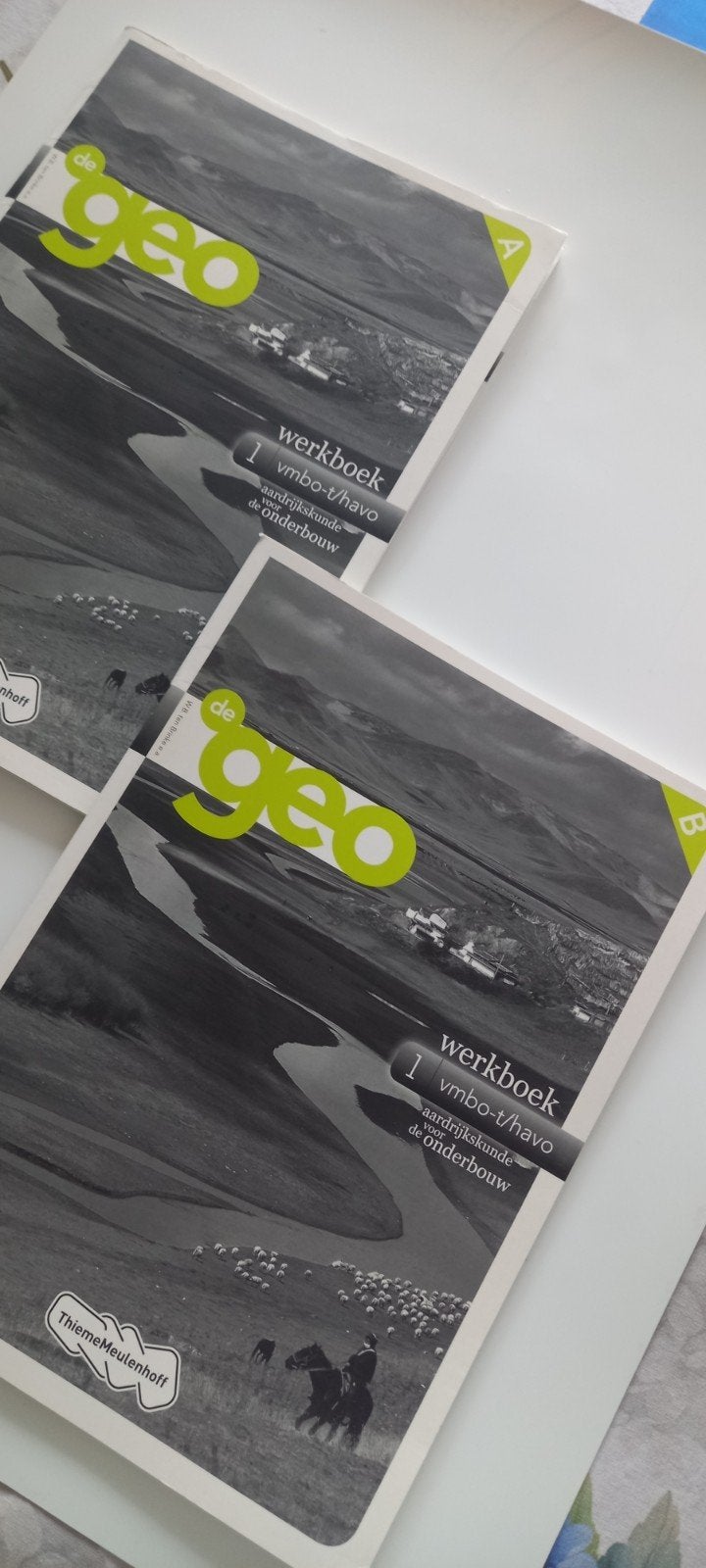 De Geo Werkboek 1 vmbo-t/havo Aardrijkskunde, Boeken, ThiemeMeulenhoff, Ophalen of Verzenden, Aardrijkskunde, Gelezen