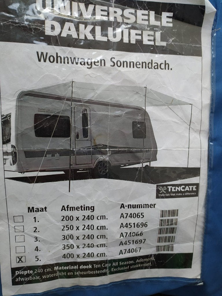 caravanluifel, Caravans en Kamperen, Caravan accessoires, Ophalen, Gebruikt