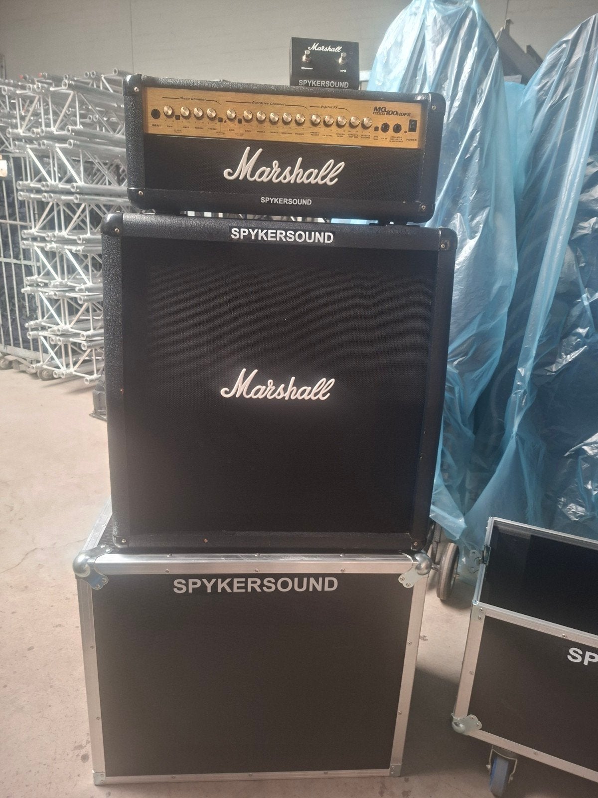 te koop Marshall MG100HDFX en speakerkast, Muziek en Instrumenten, Ophalen, Zo goed als nieuw, 100 watt of meer