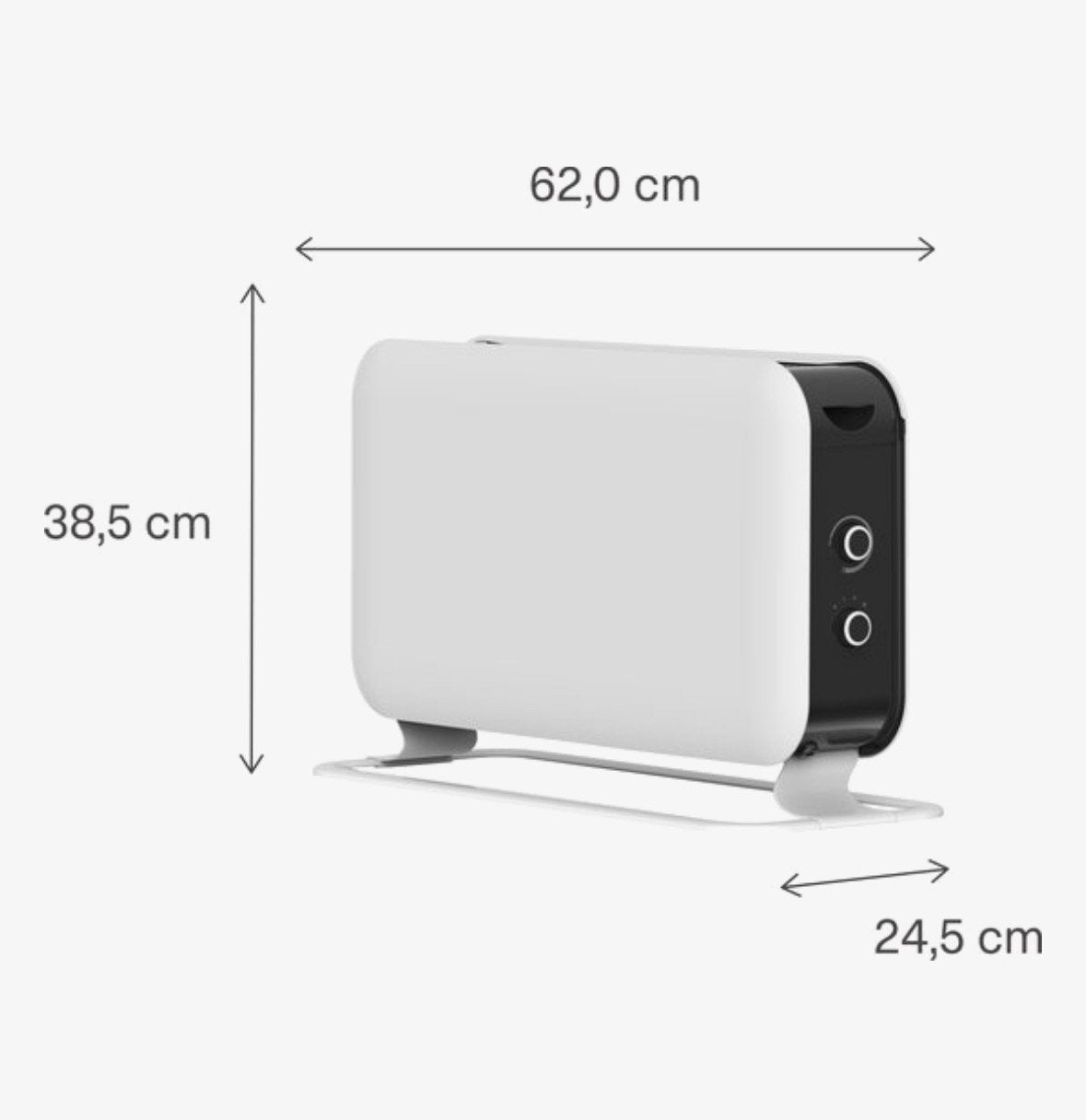 Wit Elektrisch Kacheltje, Mill, 2200 watt, Huis en Inrichting, Kachels, Ophalen, Overige soorten, Elektrisch, Zo goed als nieuw