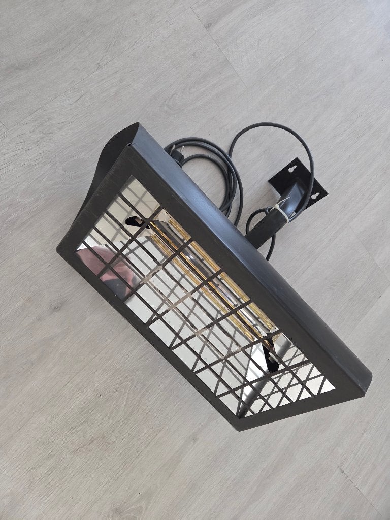 Infrarood warmtelamp terrasverwarmer, Tuin en Terras, Terrasverwarmers, Plafond, Draaibaar, Zo goed als nieuw, Ophalen