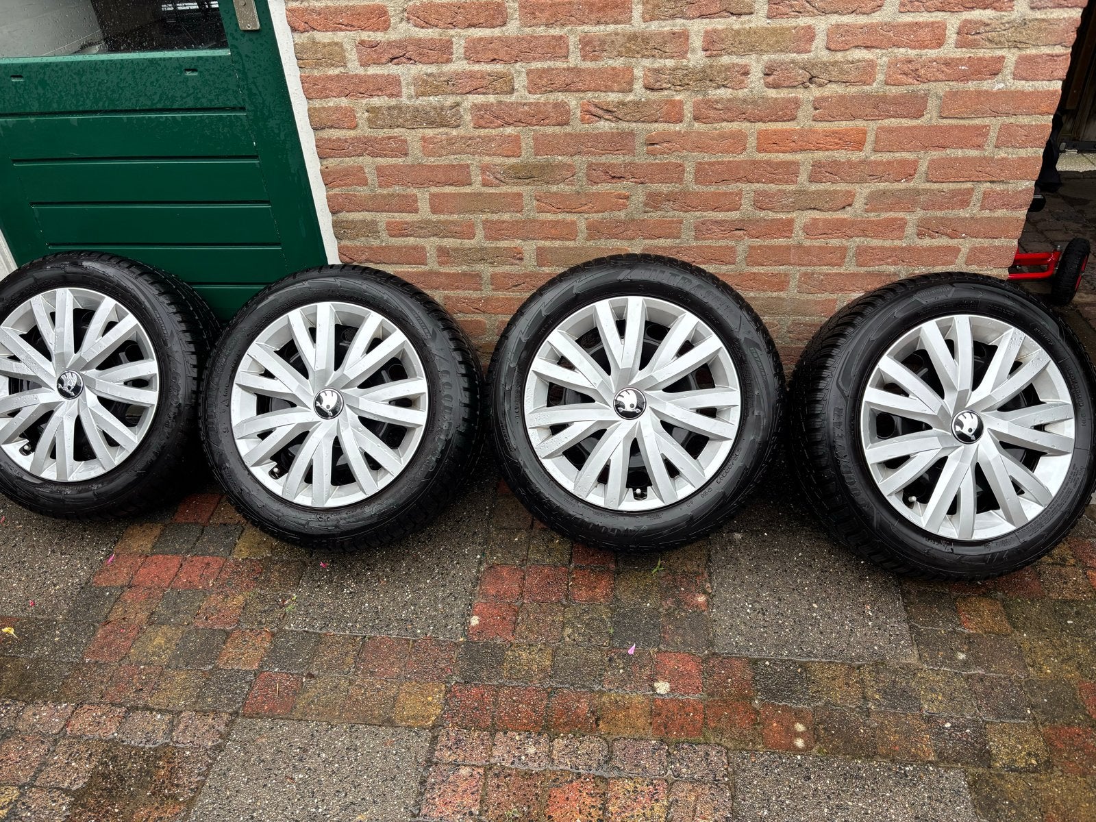 Winterwielen Skoda Octavia/Volkswagen Golf- 6,5mm profiel, Auto diversen, Ophalen of Verzenden, Gebruikt