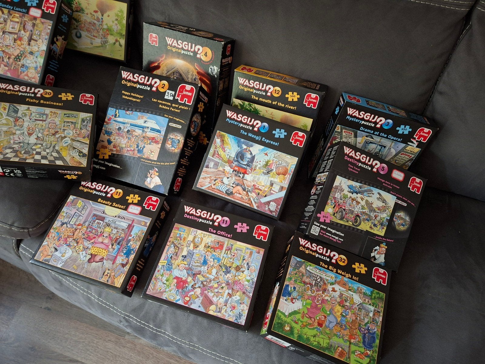 wasgij puzzels 13 stuks, Ophalen, 500 t/m 1500 stukjes, Zo goed als nieuw