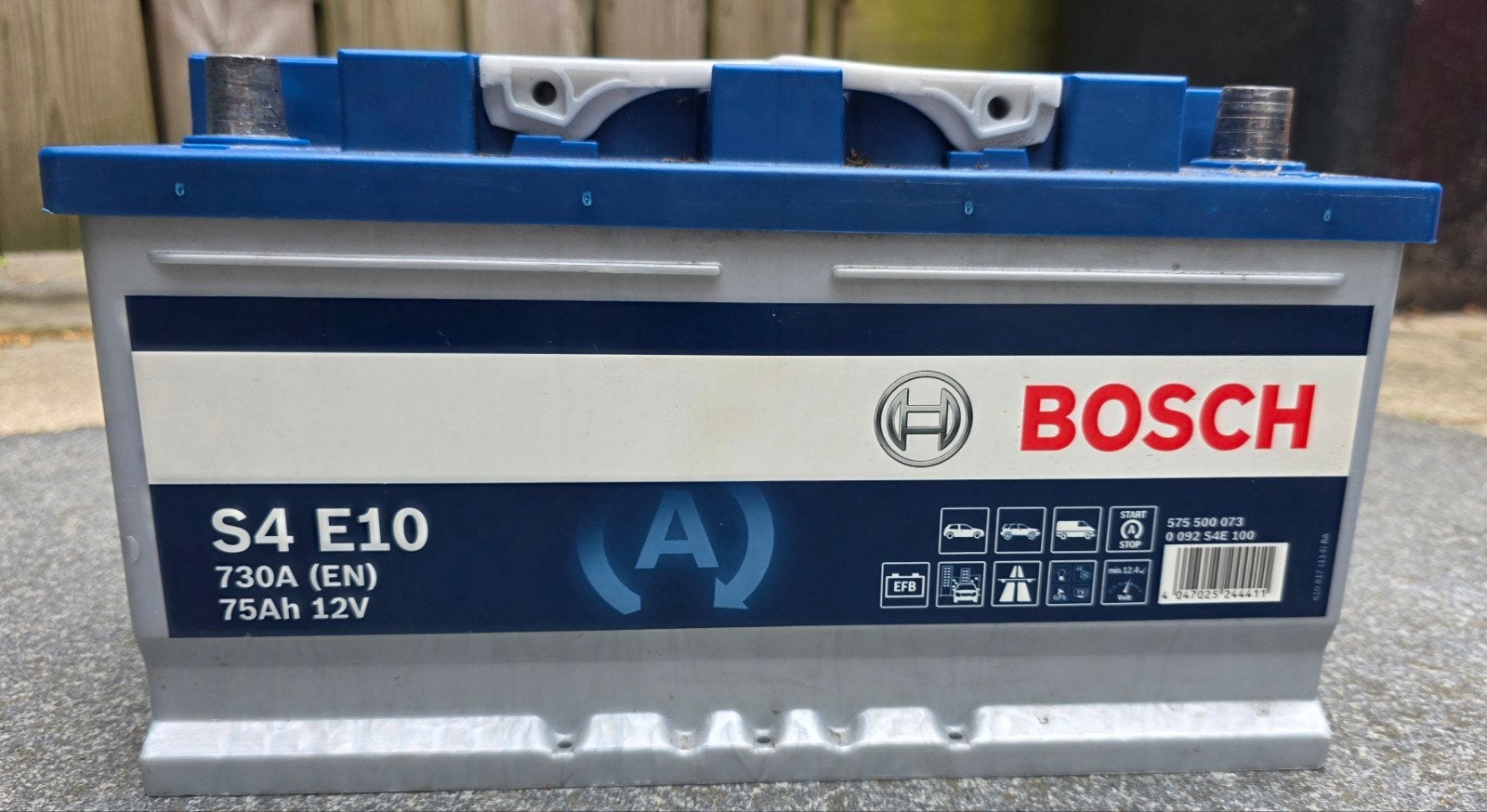 Bosch S4 E10 Autoaccu 12V 75Ah Start-Stop 2023, Ophalen