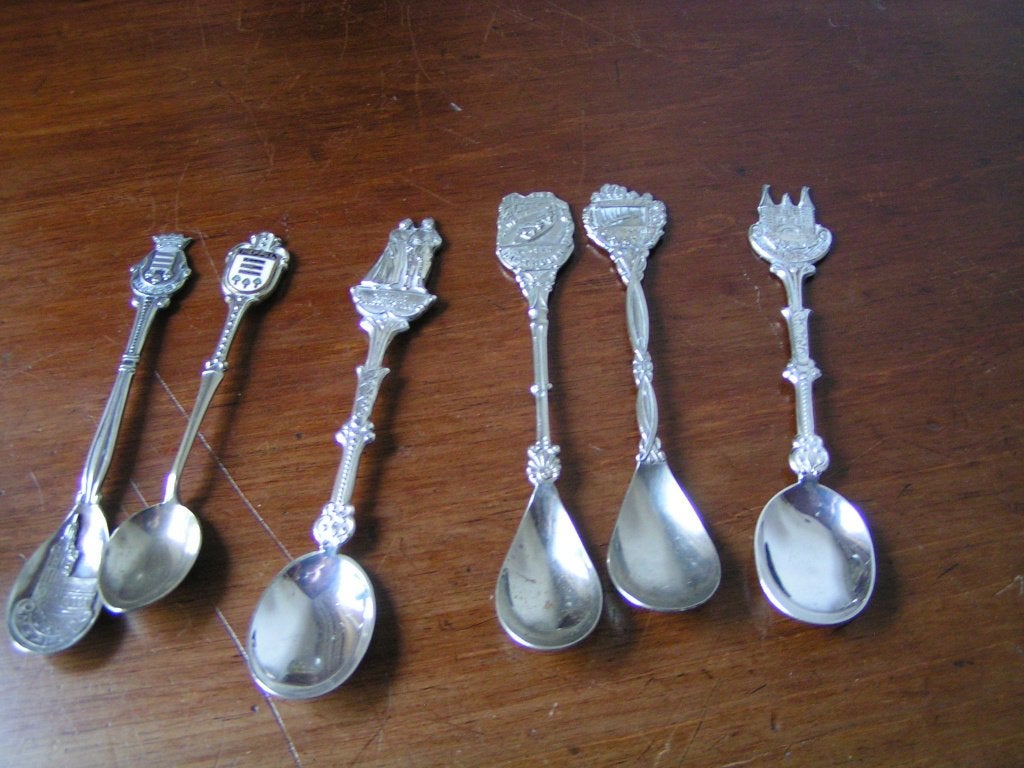 6 Oude Lepeltjes, Antiek en Kunst, Antiek | Goud en Zilver, Ophalen of Verzenden