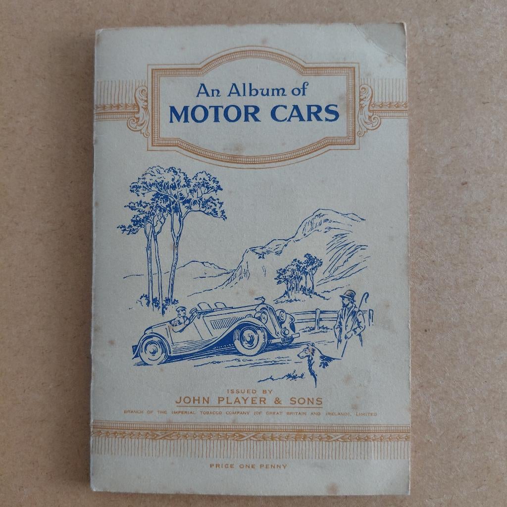 Motor Cars compleet album met 50 cigarette cards 1936, Ophalen, Gelezen, Plaatjesalbum