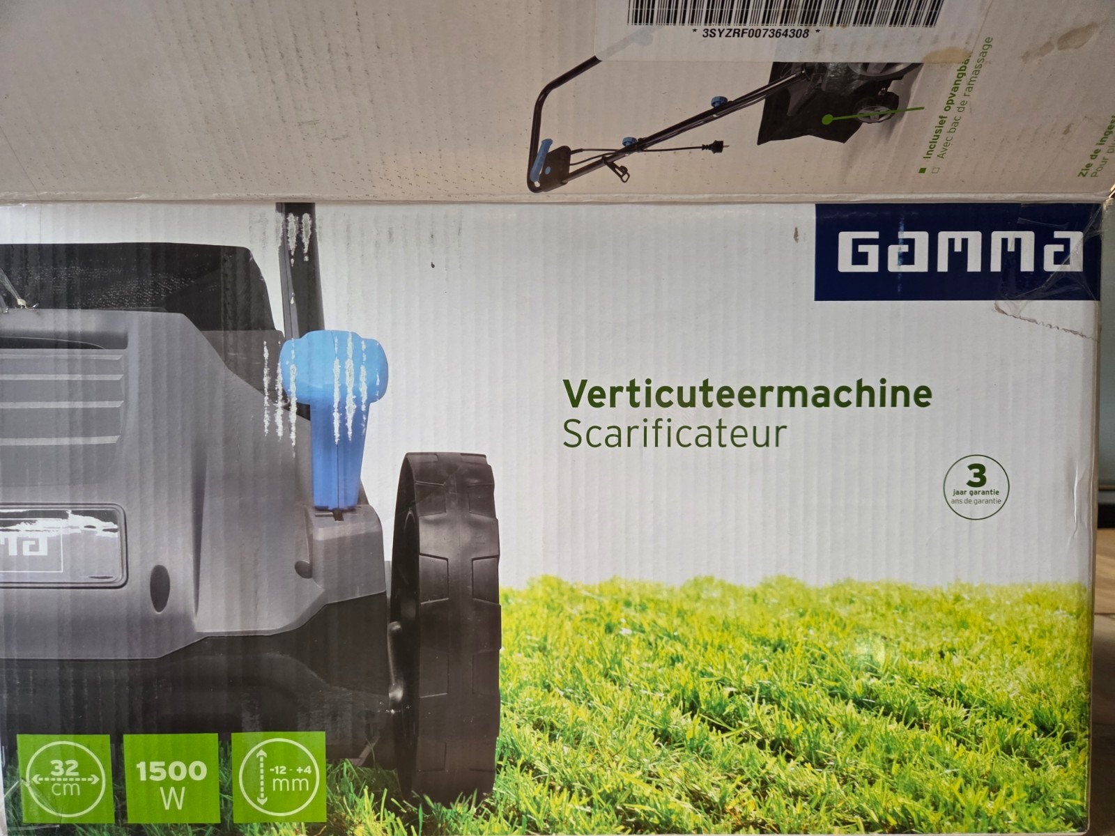 Gamma Verticuteermachine 1500W - Nieuw in doos, Ophalen of Verzenden, Nieuw, Elektrisch, Gamma