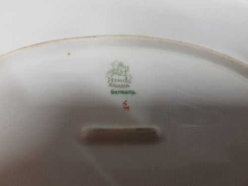 Schaal peerles bavaria,met rand van bladgoud,, Ophalen of Verzenden