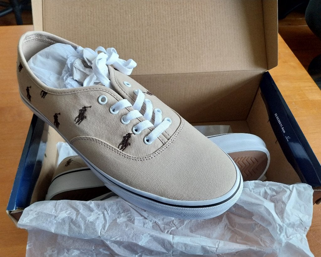 Ralph Lauren schoenen Limited Edition 43.5 44 44.5, Ophalen of Verzenden, Nieuw, Bruin, Sneakers of Gympen