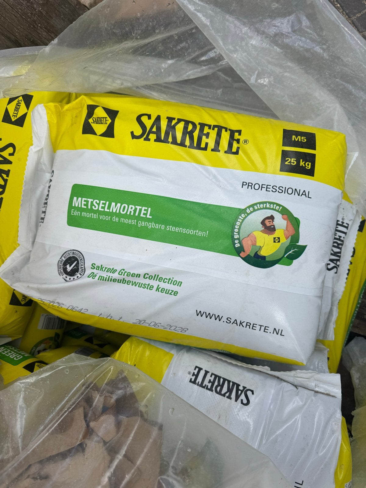Sakrete Metselmortel M5 25 kg - Milieubewuste Keuze, Doe-het-zelf en Verbouw, Ophalen, Nieuw, Overige typen